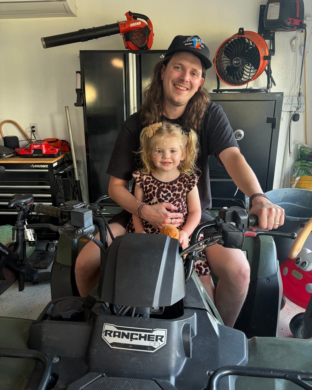 Colton with his daughter